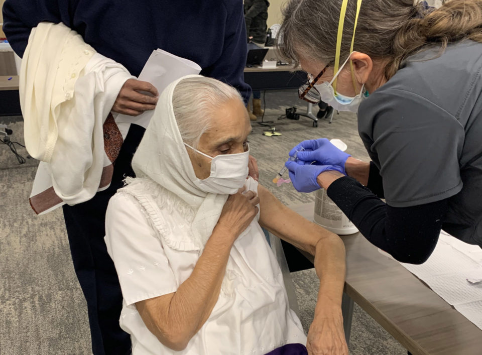 person gets vaccinated