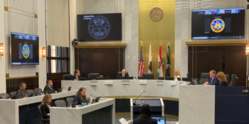 board of supervisor meeting in the chambers