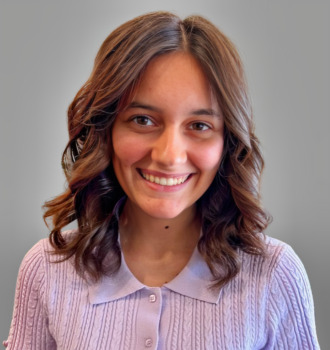 Teen girl smiling