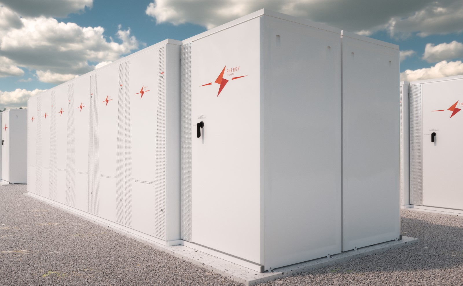 battery storage units outside