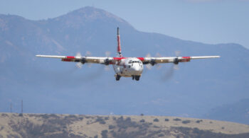 airtanker in sky