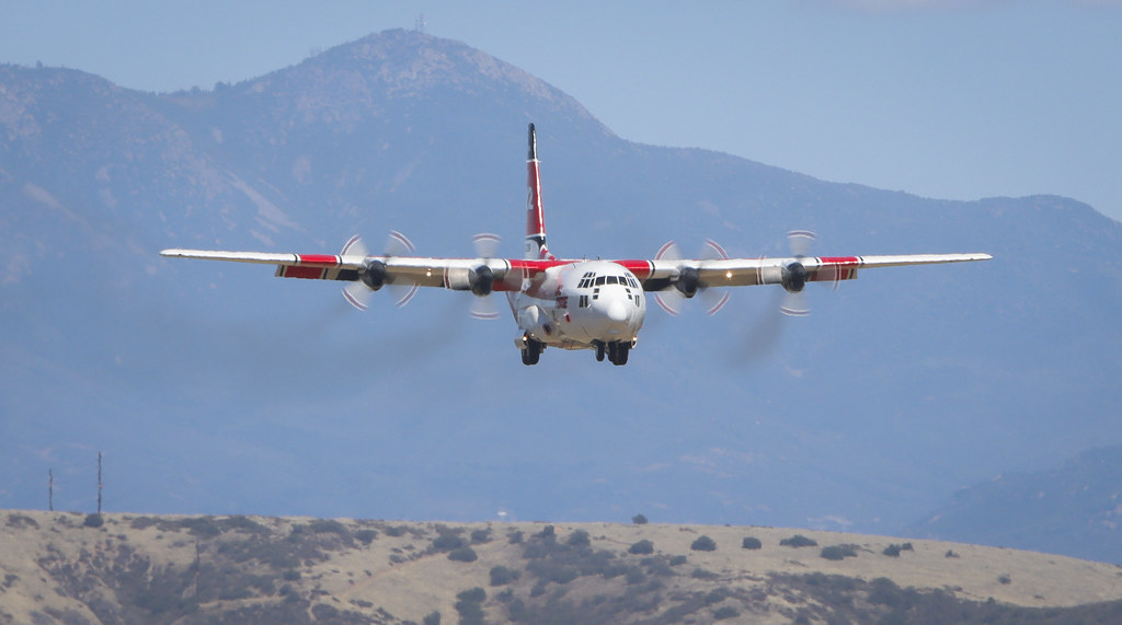 airtanker in sky