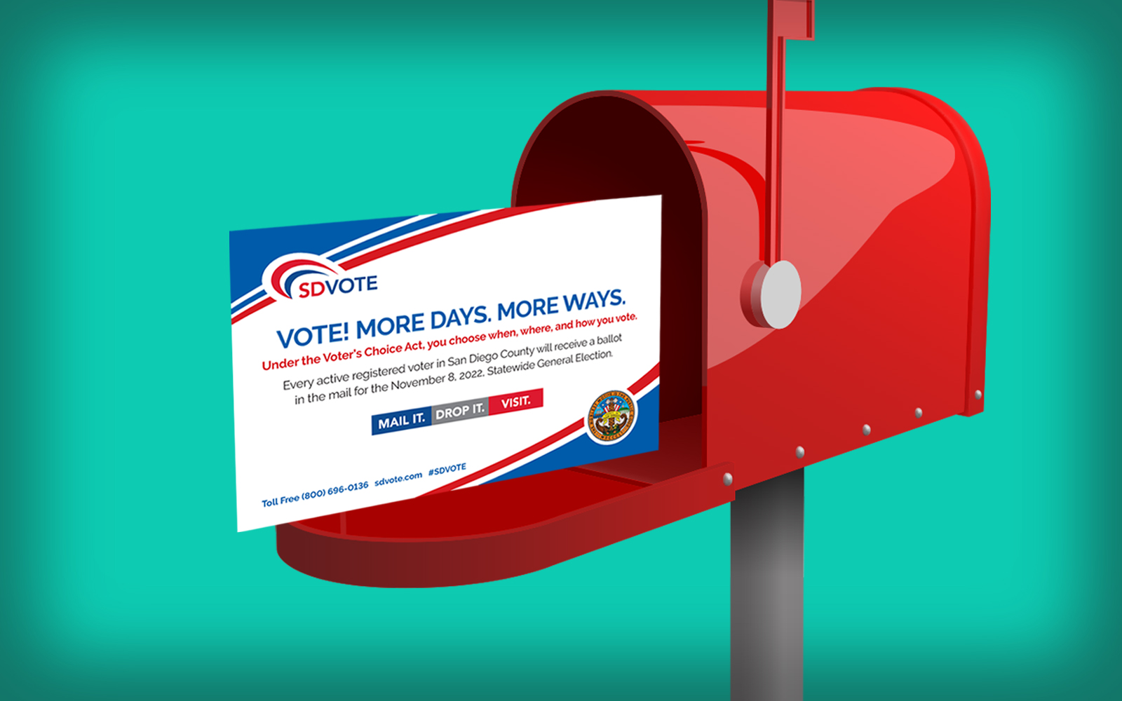 graphic of mail in a mailbox