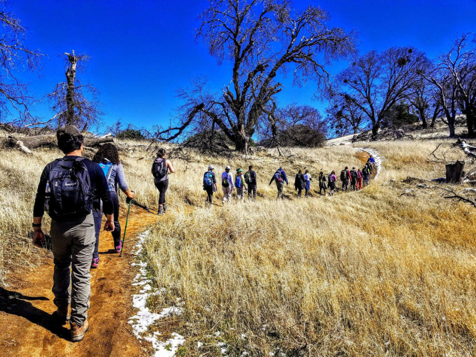 People hiking on Volcan Mountain Trip