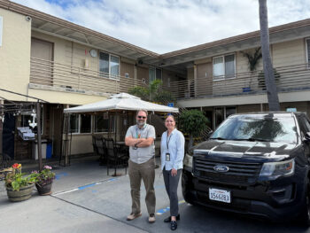 Probation officers in front of CTC
