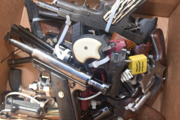 a box of guns