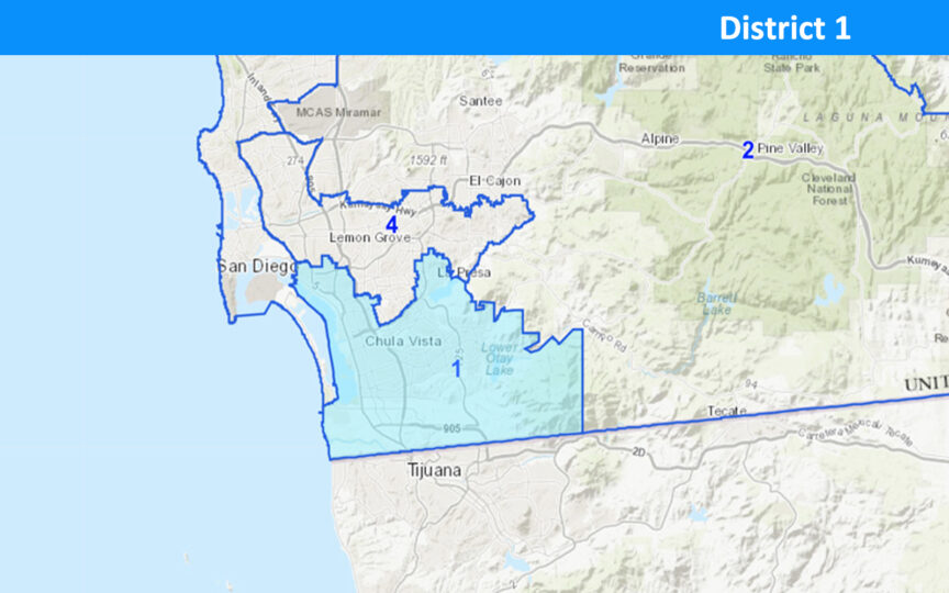 map of District 1