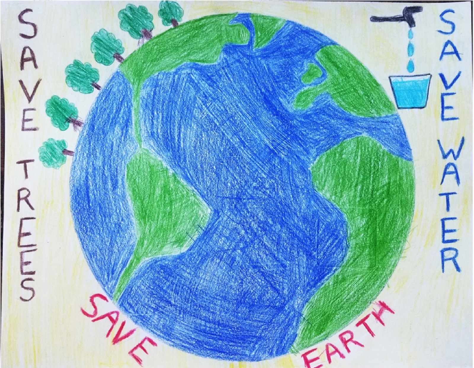 Happy Earth Day hand draw world Stock Vector Image & Art - Alamy-saigonsouth.com.vn