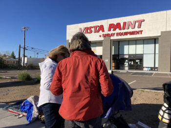 people outside of Vista Paint