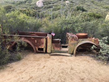 rusted out Jeep