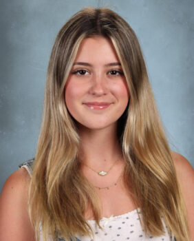 Teen girl smiling