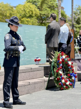 Revealing the new name addition to memorial