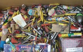 Confiscated fireworks
