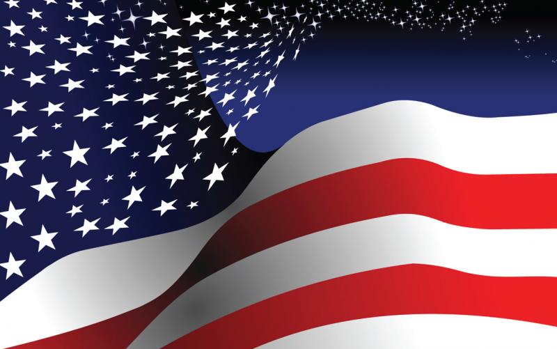 United States flag graphic
