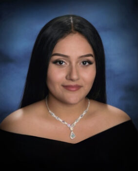 Teen girl smiling