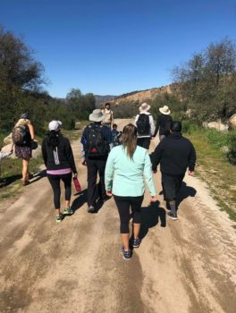 Women hiking.