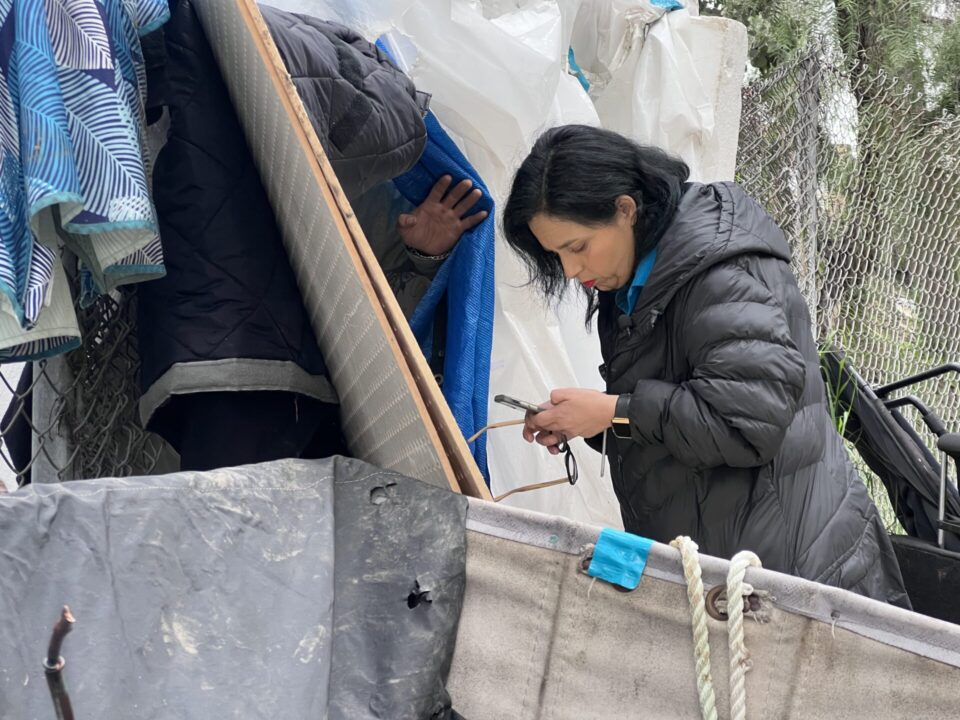 Outreach worker does the Point in Time Count