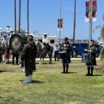 Drummers playing in front of County Administration Center