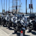 Law Enforcement on motorcycles in front of County Administration Center