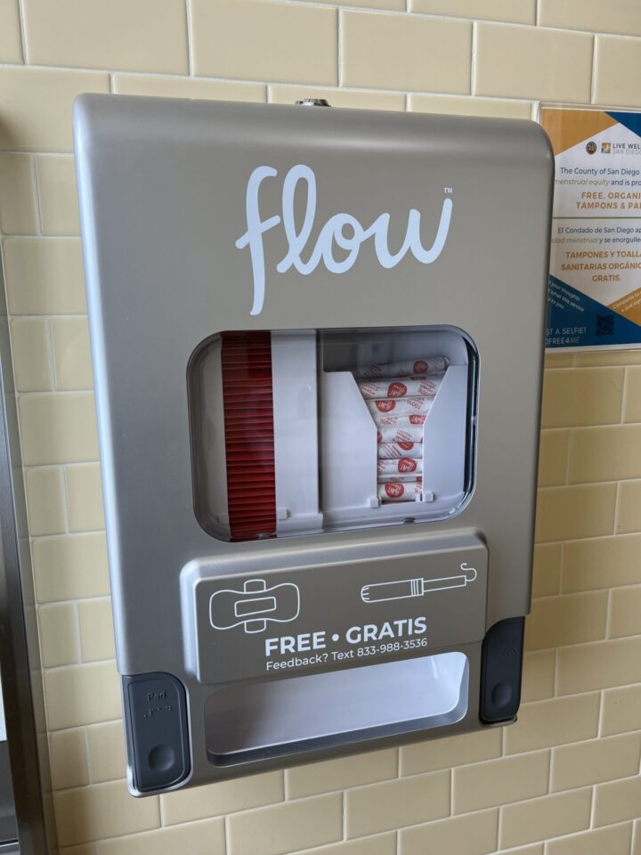 Dispenser with tampons and pads