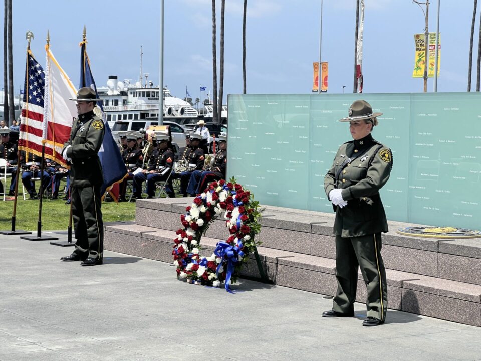 San Diego Law Enforcement attending memorial ceremony.
