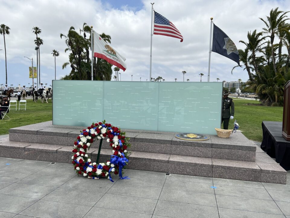 San Diego Law Enforcement memorial ceremony wall