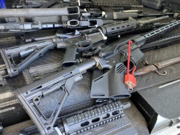 several guns