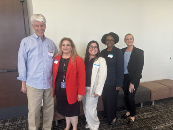 5 Health professionals looking at the camera