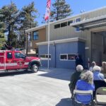 Supervisor Joel Anderson speaking to the community at the ribbon cutting of Mt. Laguna Fire Station 49