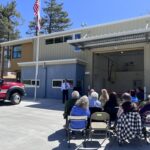 CAL FIRE Chief Tony Mecham speaking to community at Mt. Laguna Fire Station 49