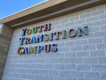 youth transition campus sign