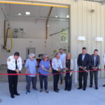 Dignitaries and community members cutting the ribbon on Mt. Laguna Fire Station 49