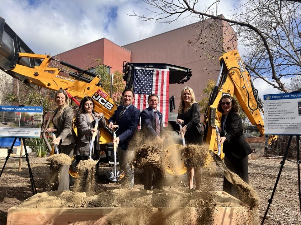 County and State leaders hold shovels to break ground on new Edgemoor Psychiatric Unit in Santee