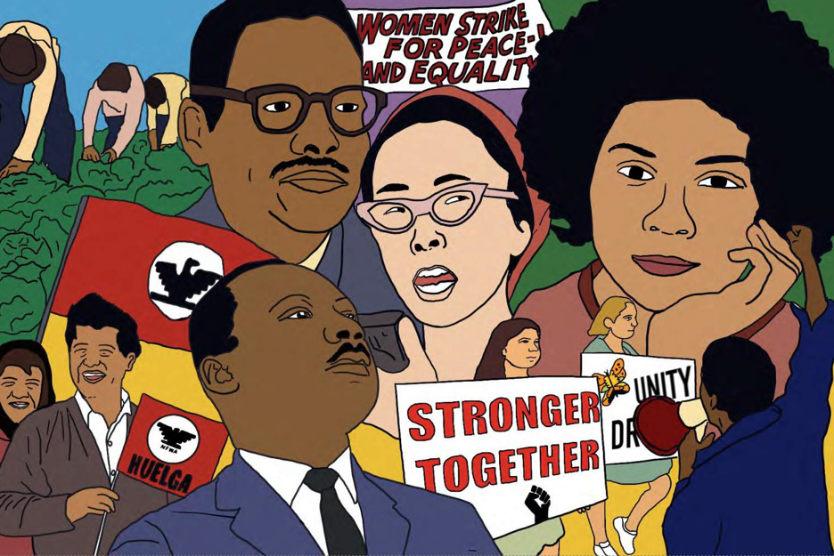 Art depicting moments and people in history