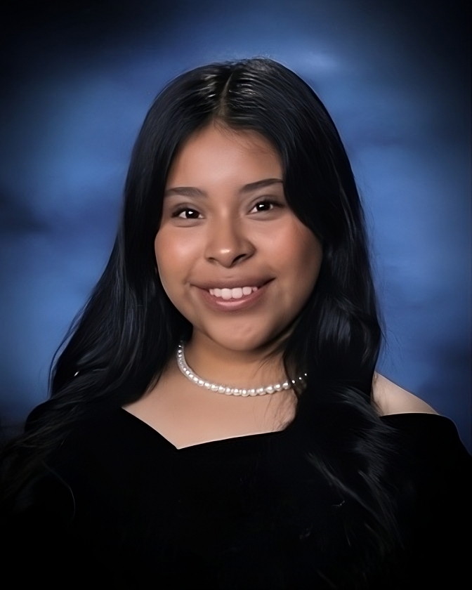 Teen girl smiling
