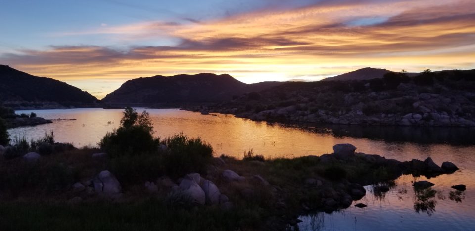 Sunset at Lake Morena