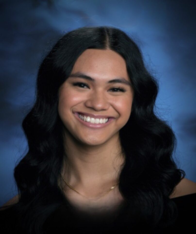 Teen girl smiling 