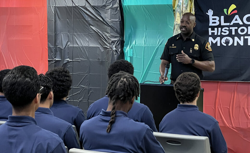 SD Fire Chief talks to group of young men