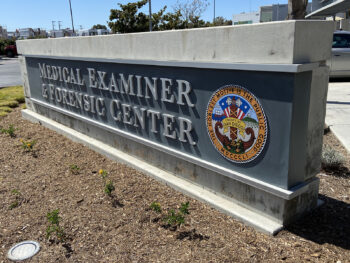 Medical Examiner Sign