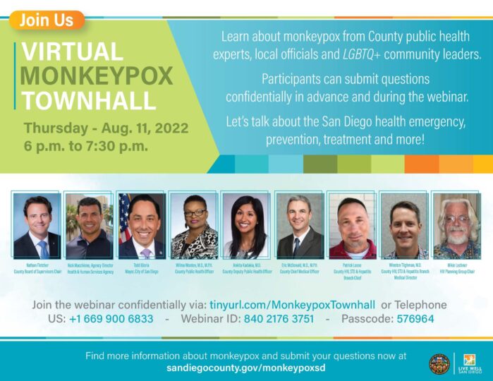 flyer for monkeypox townhall