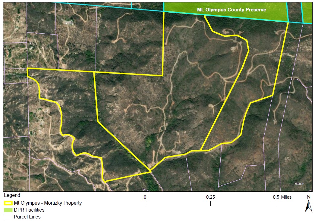 Mount Olympus County Preserve map