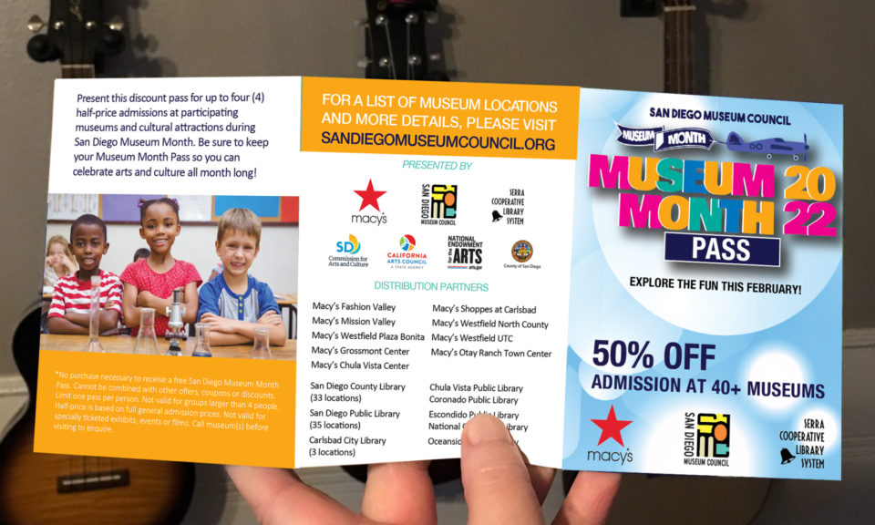 Museum Pass Brochure Opened