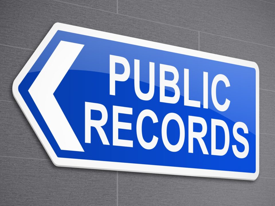 public records sign