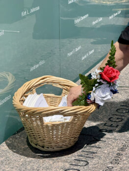 Rubbing Paper in a basket