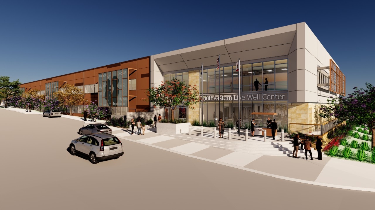 rendering of Southeastern Live Well Center