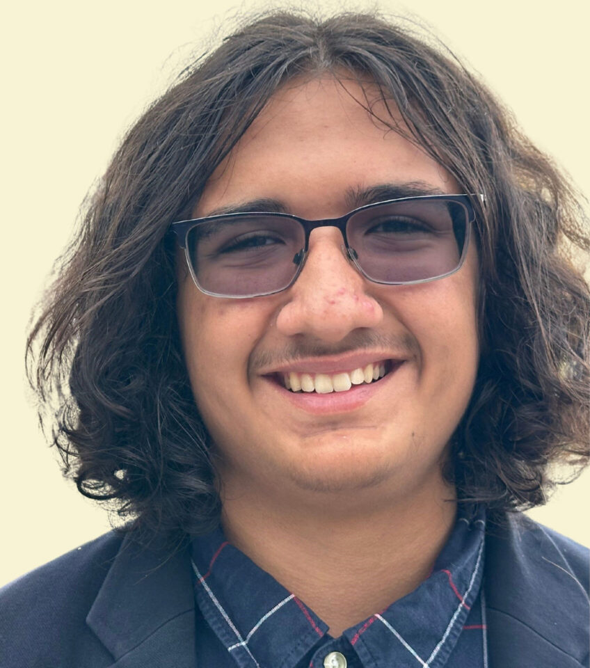Teen boy smiling 