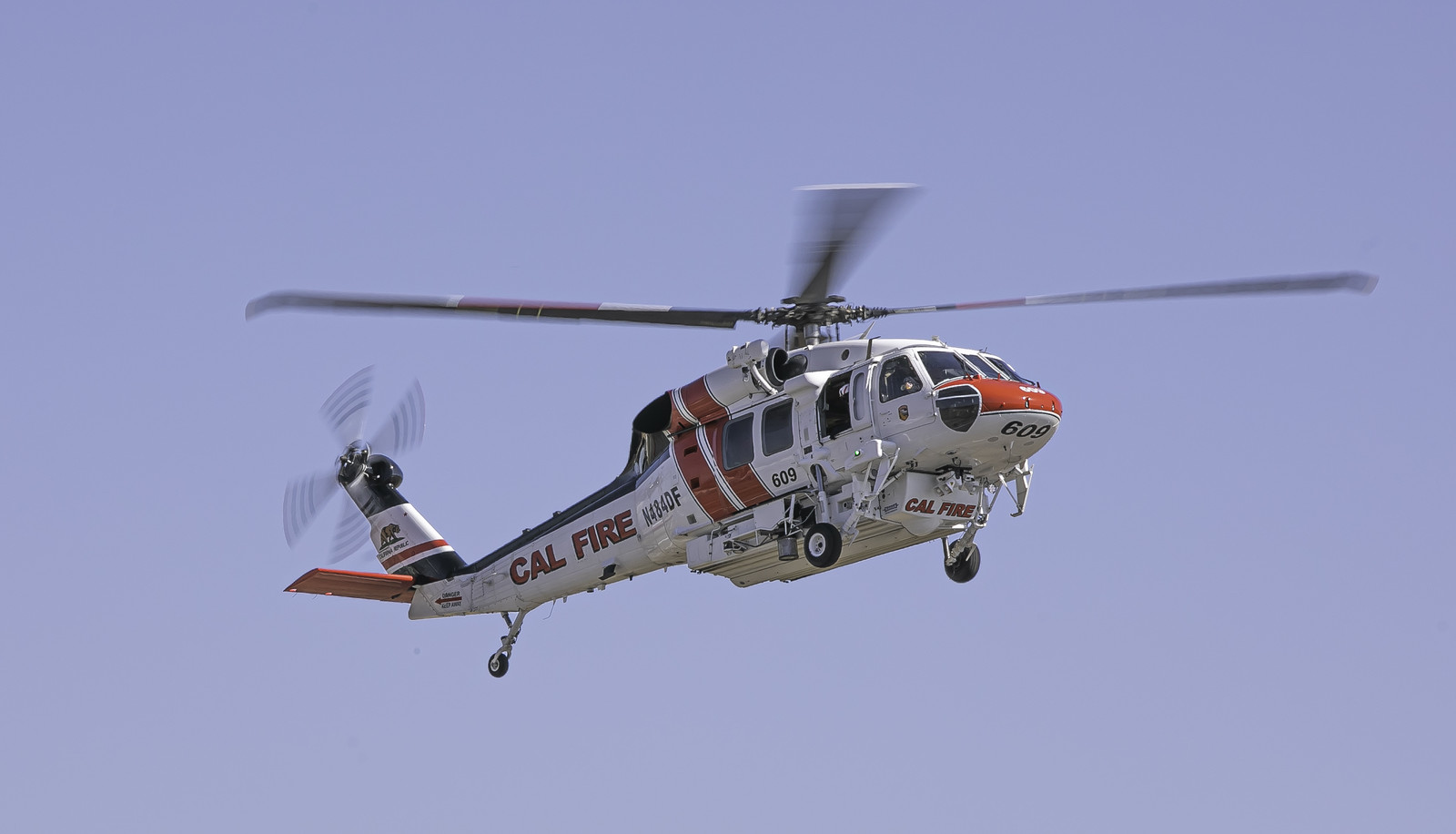 CAL FIRE helicopter in air
