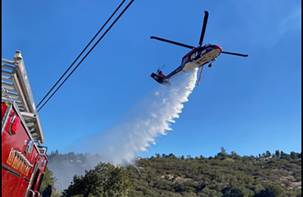 Helicopter water drop