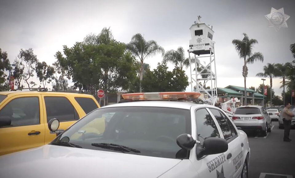 SkyWatch look-out in parking lot