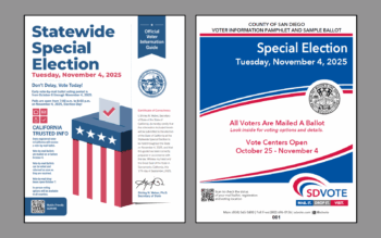 Voter Information Pamphlets Go Out to Registered Voters for November Special Election